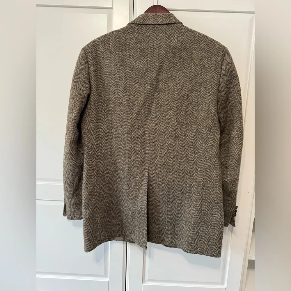 Harris Tweed Hardwick Clothes 100% Wool Men's Classic Herringbone Blazer